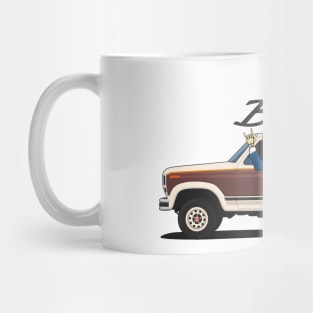 Truck bronco 1986 f150 xlt 4x4 skull metal brown Mug